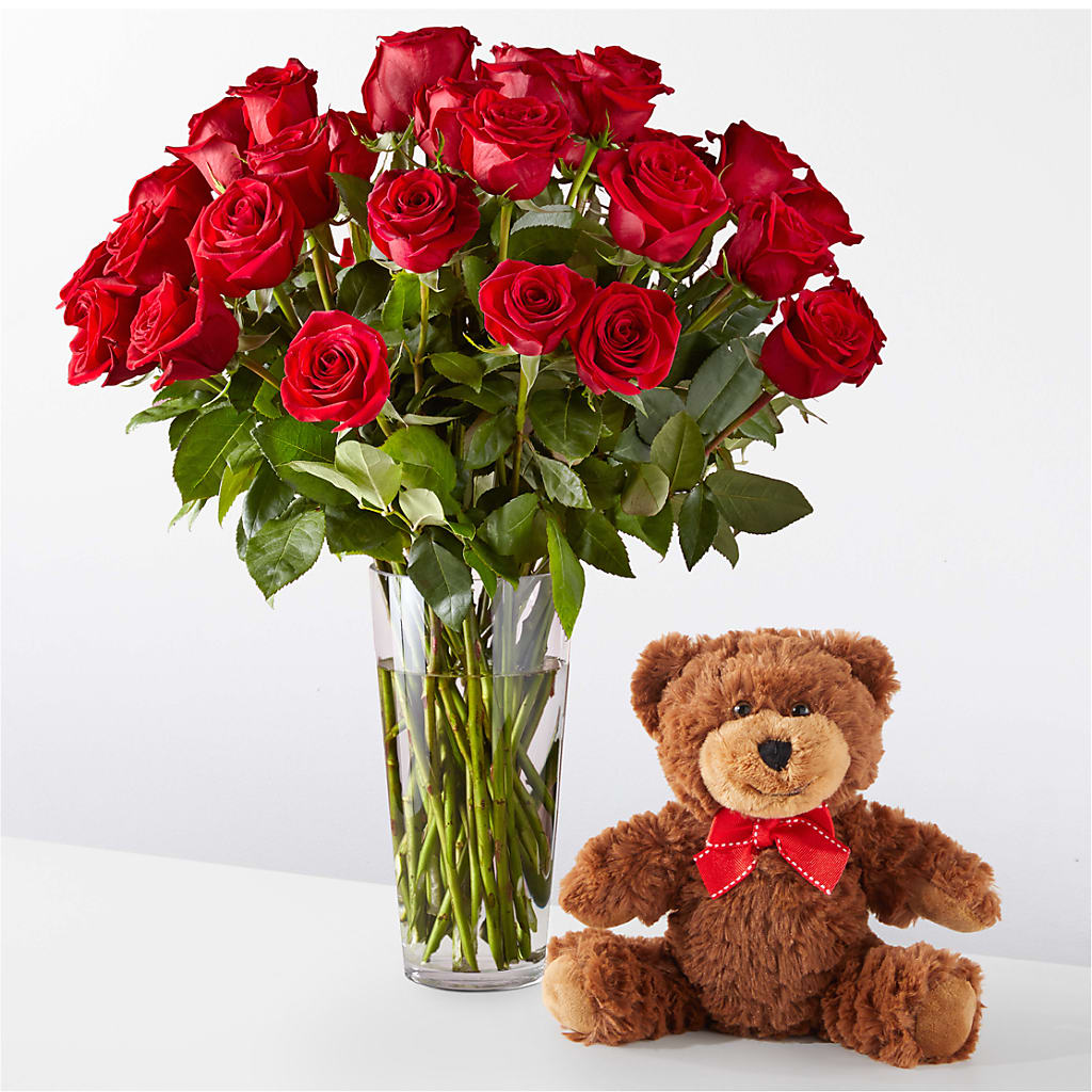 Romantic Long Stem Red Rose Bouquet Bundles – MAY'S FLORAL, Nevada MO