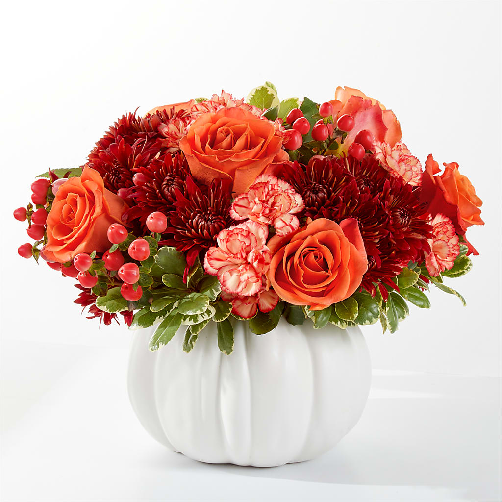 Autumn Air Pumpkin Bouquet – MAY'S FLORAL, Nevada MO
