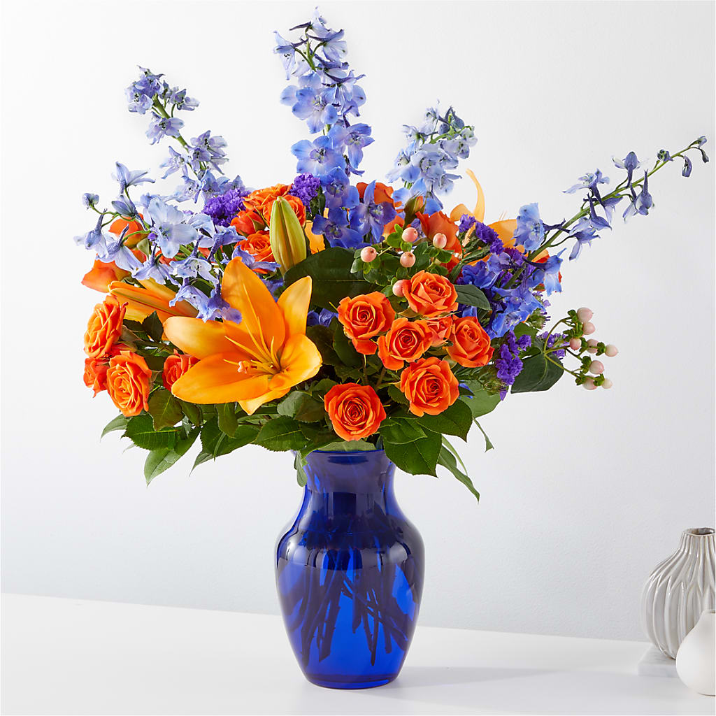 Radiant Citrus Bouquet – MAY'S FLORAL, Nevada MO