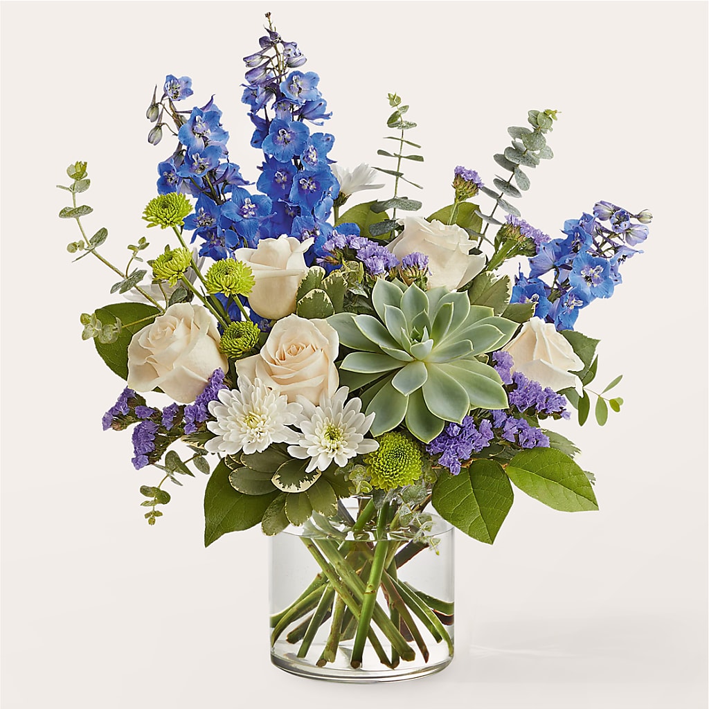 Cerulean Waves Bouquet – MAY'S FLORAL, Nevada MO