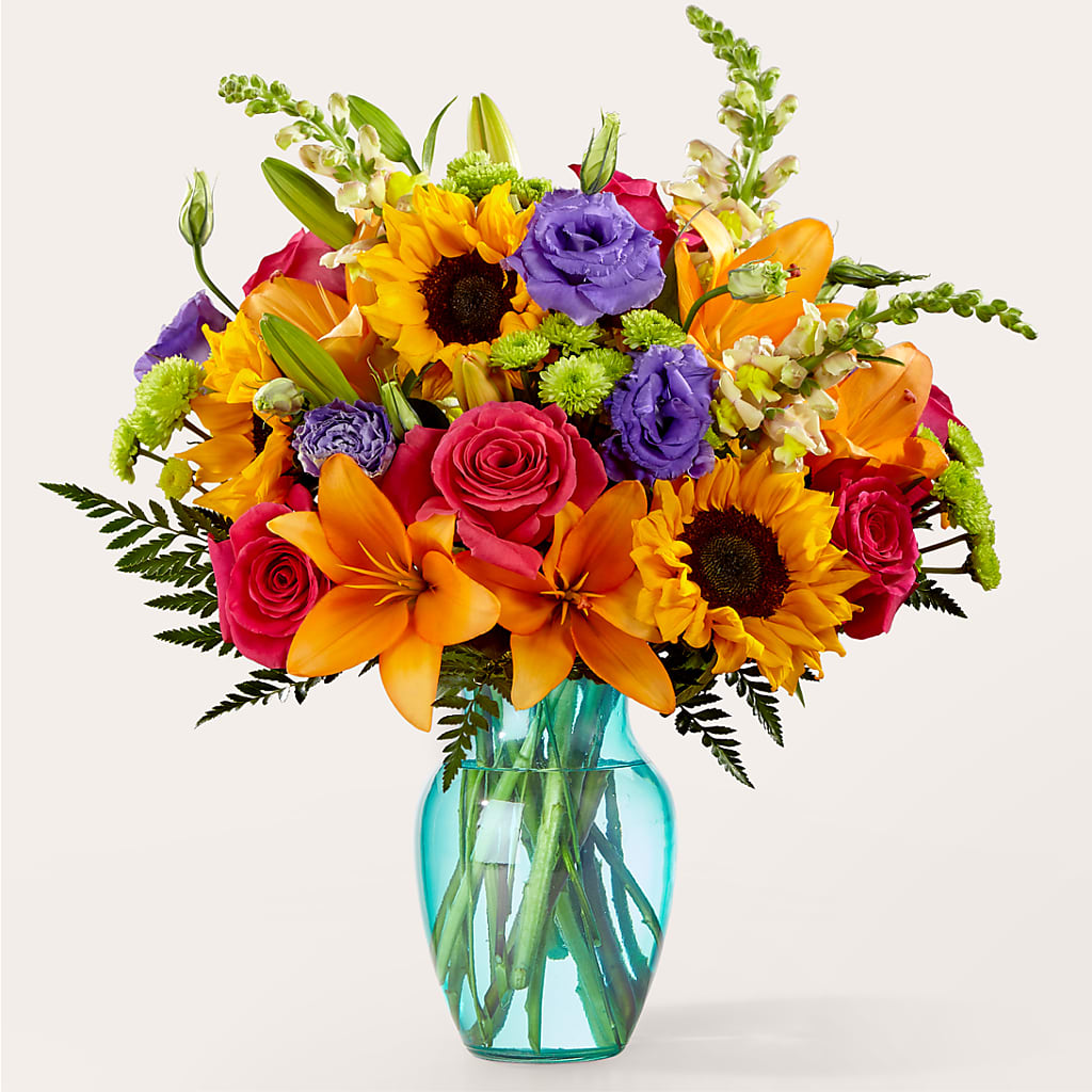 Double Rainbow Bouquet – MAY'S FLORAL, Nevada MO