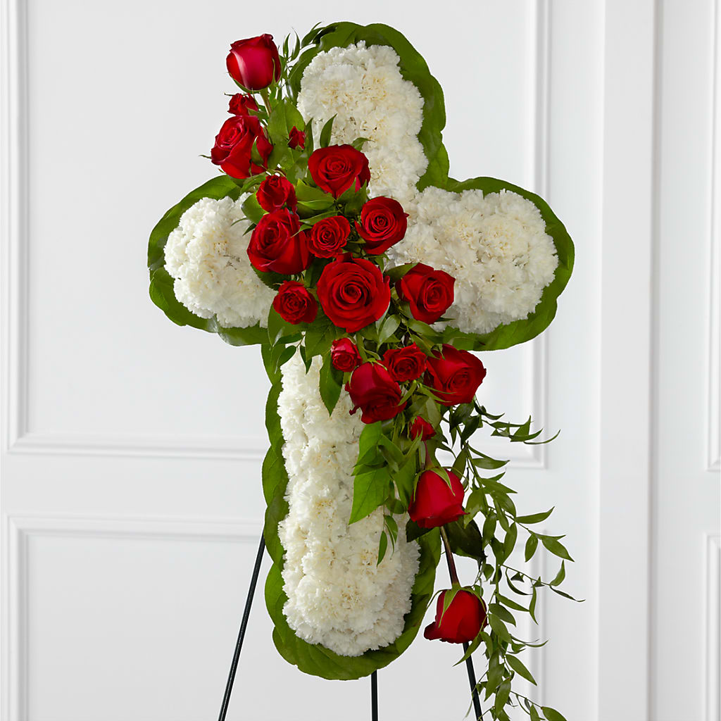 Floral Cross Easel – MAY'S FLORAL, Nevada MO