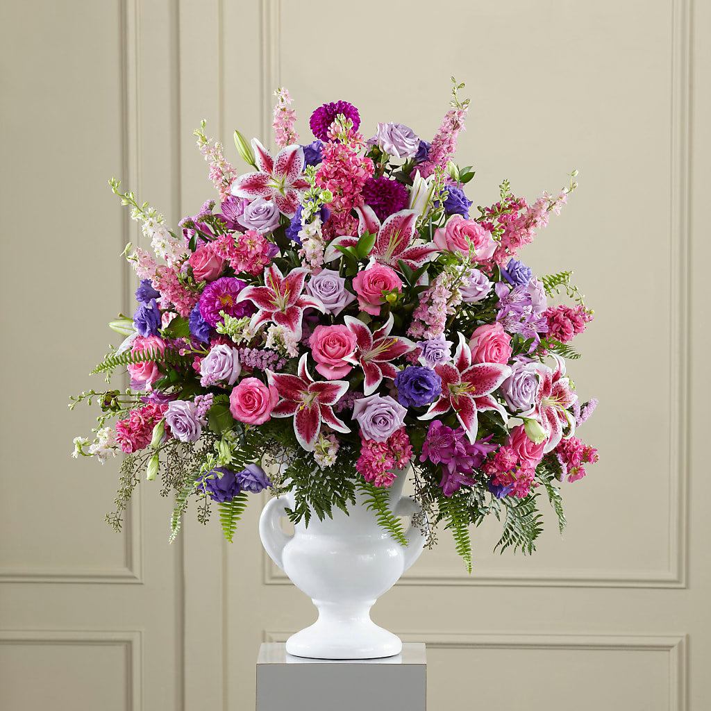 Peaceful Tribute Arrangement – MAY'S FLORAL, Nevada MO