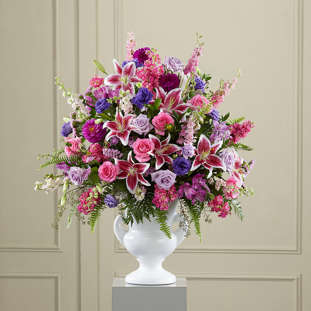 Peaceful Tribute Arrangement – MAY'S FLORAL, Nevada MO