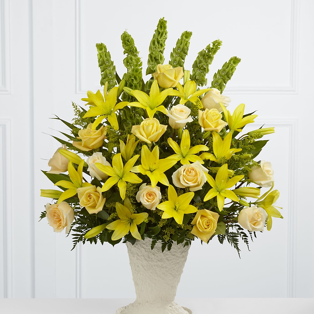 Golden Memories Arrangement – MAY'S FLORAL, Nevada MO