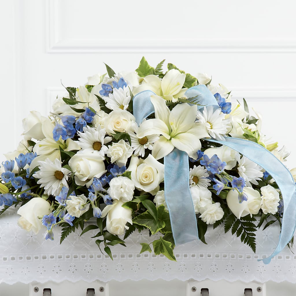 Tender Treasure Casket Spray – MAY'S FLORAL, Nevada MO