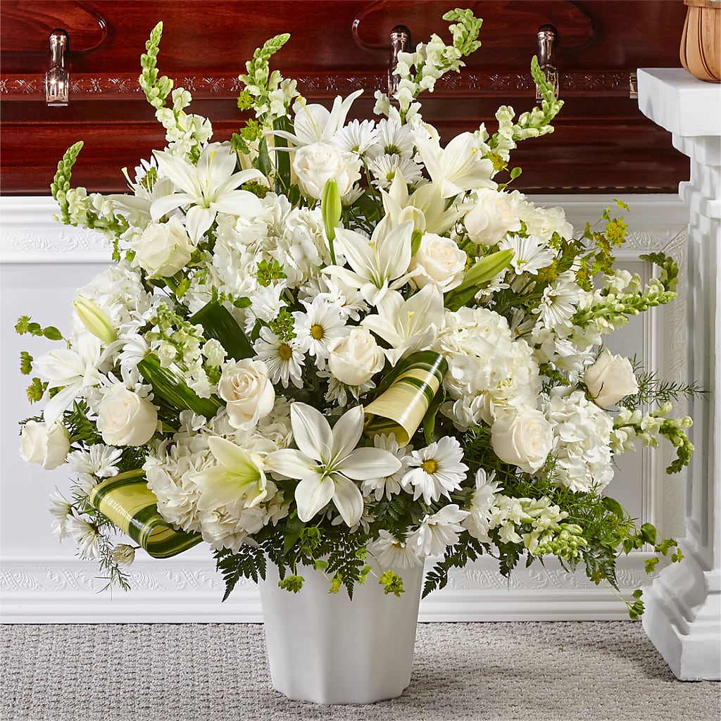 Thoughts of Tranquility Floor Basket – MAY'S FLORAL, Nevada MO