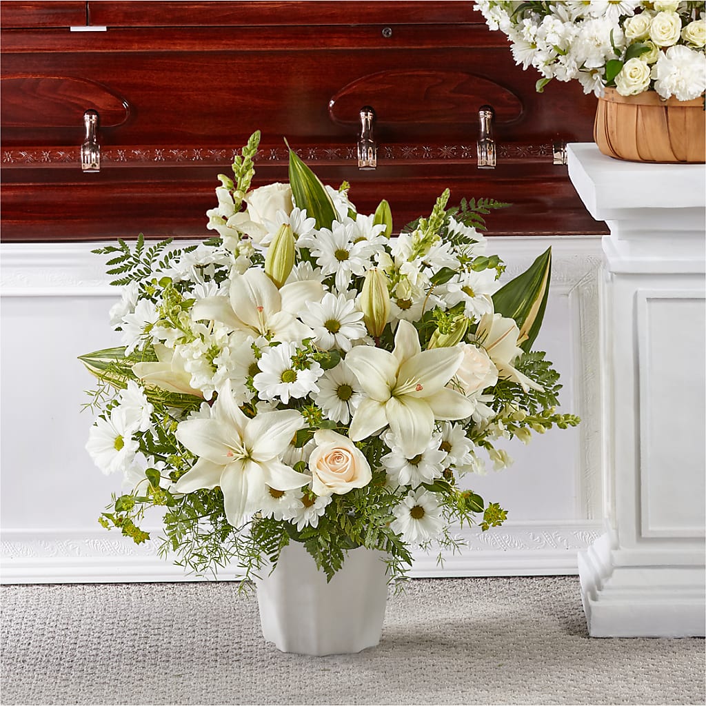 Thoughts of Tranquility Floor Basket – MAY'S FLORAL, Nevada MO