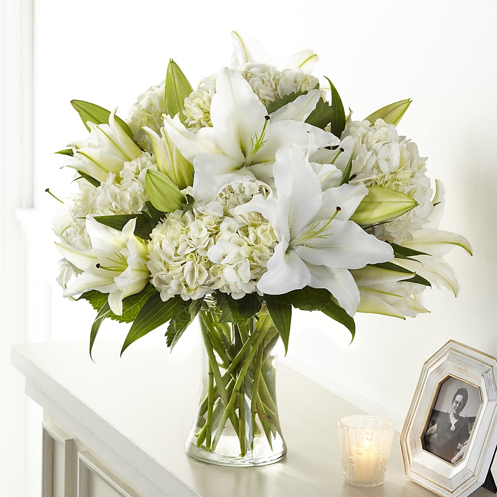 Compassionate Lily Bouquet – MAY'S FLORAL, Nevada MO