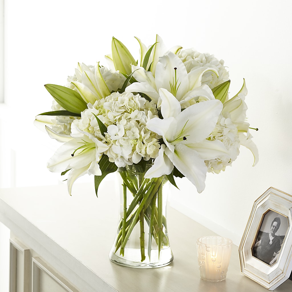 Compassionate Lily Bouquet – MAY'S FLORAL, Nevada MO