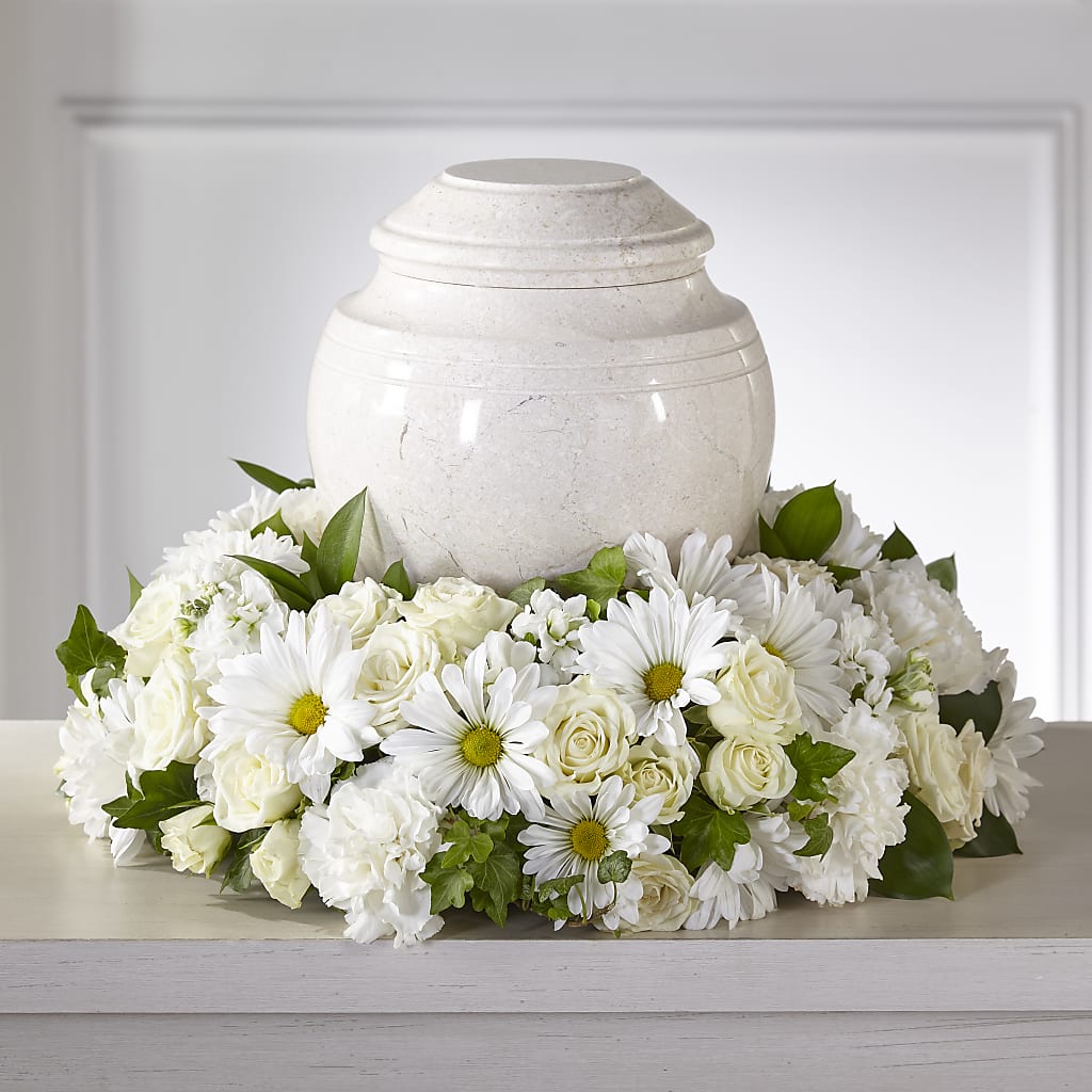 Ivory Gardens Cremation Adornment – MAY'S FLORAL, Nevada MO