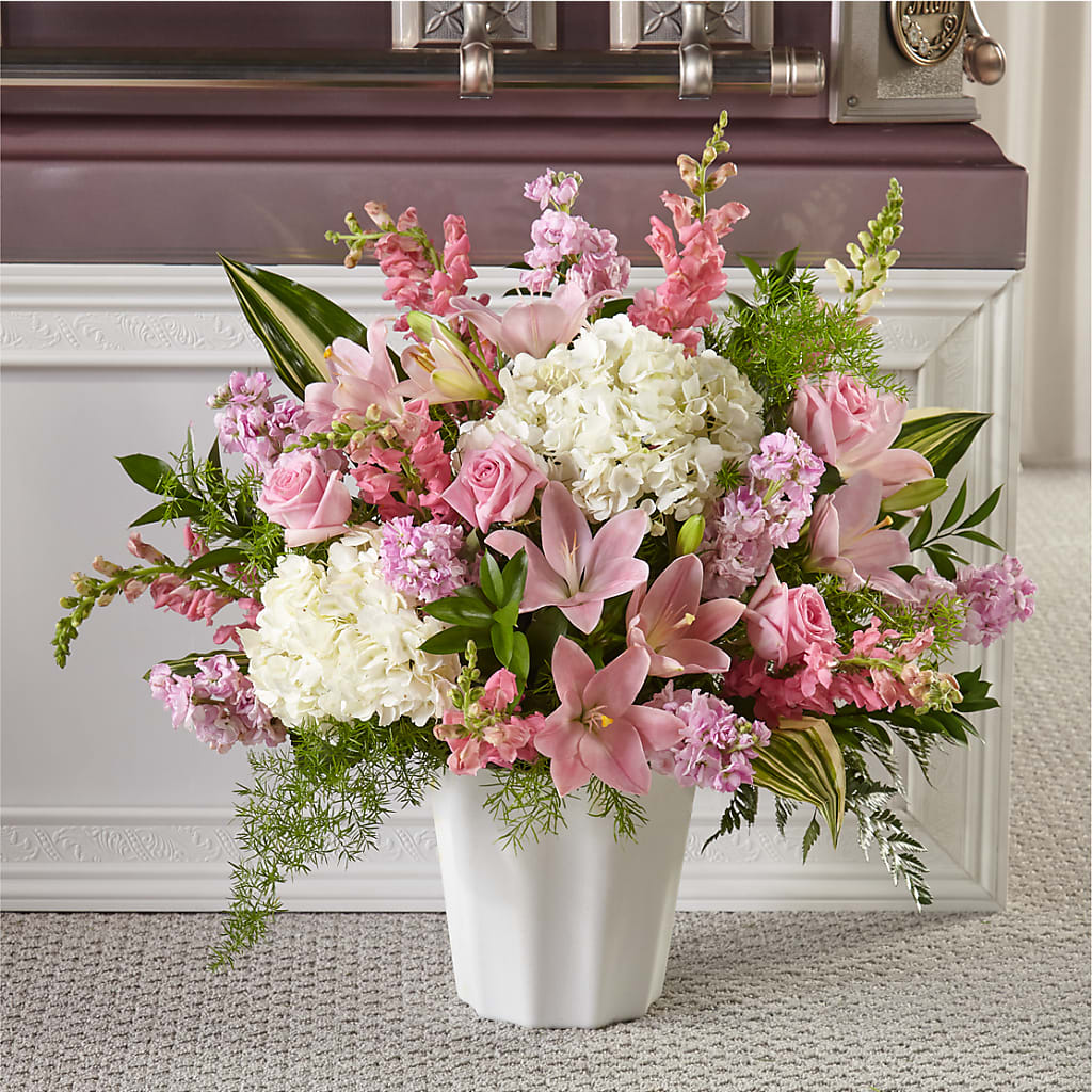 Simply Serene Floor Basket – MAY'S FLORAL, Nevada MO