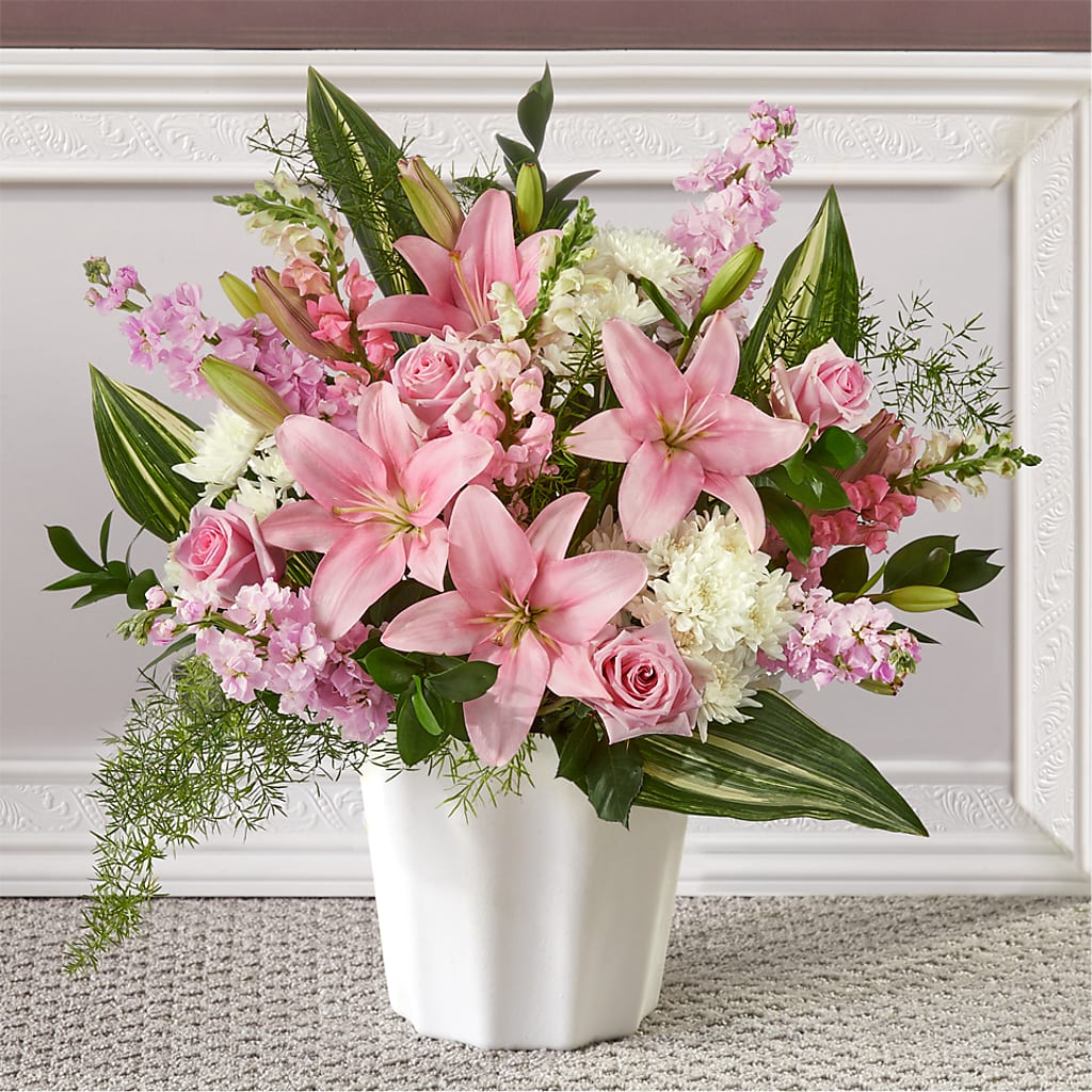 Simply Serene Floor Basket – MAY'S FLORAL, Nevada MO