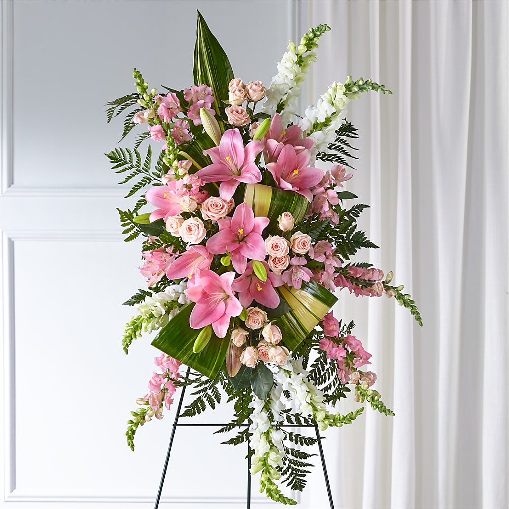 Elegant Embrace Standing Spray – MAY'S FLORAL, Nevada MO