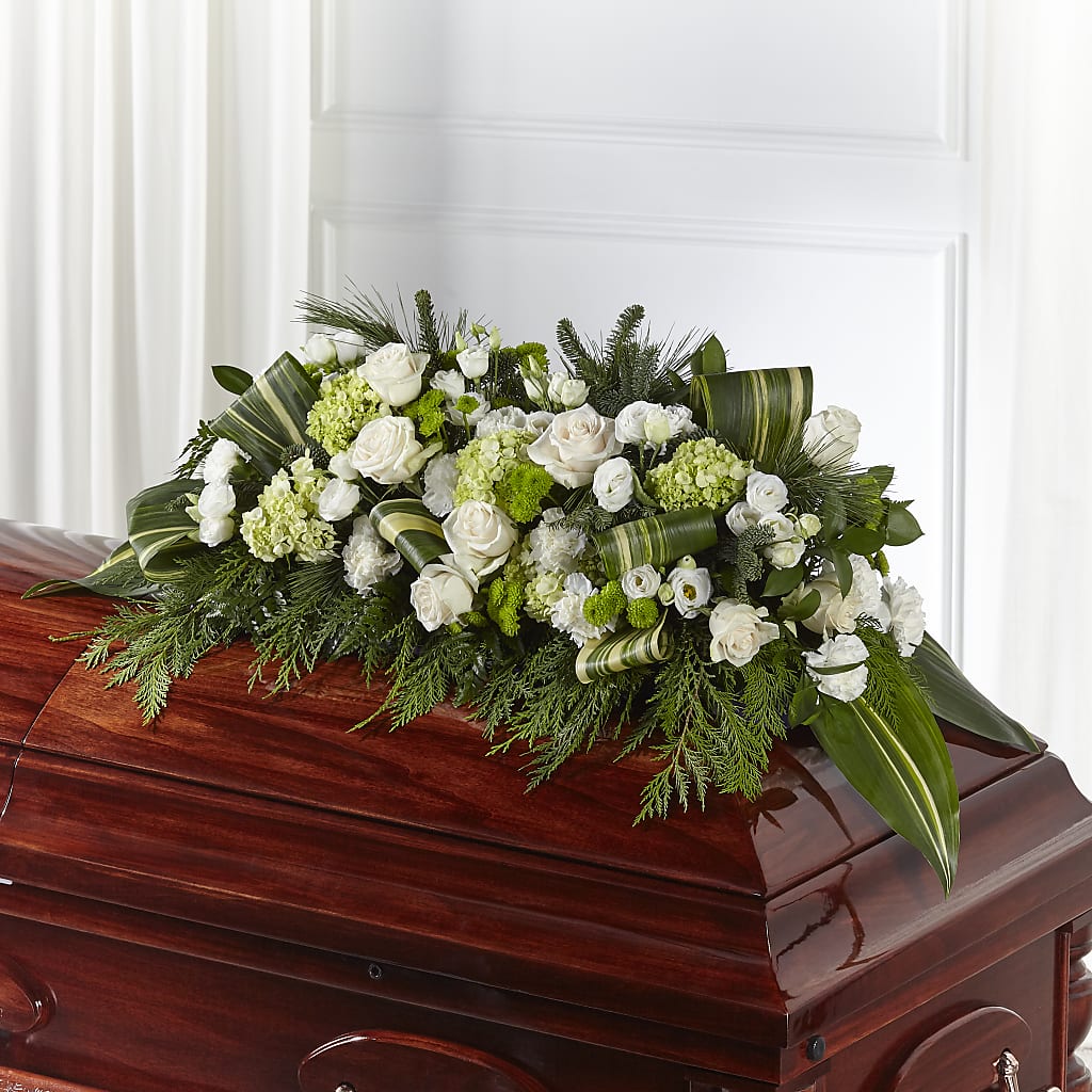 Hopeful Gesture Casket Spray – MAY'S FLORAL, Nevada MO