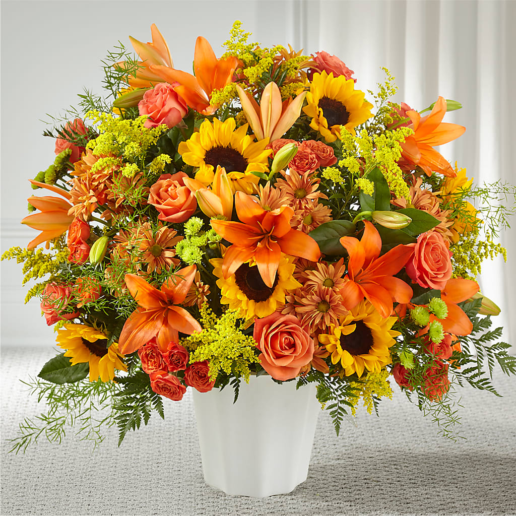 Harvest Thoughts Floor Basket – MAY'S FLORAL, Nevada MO