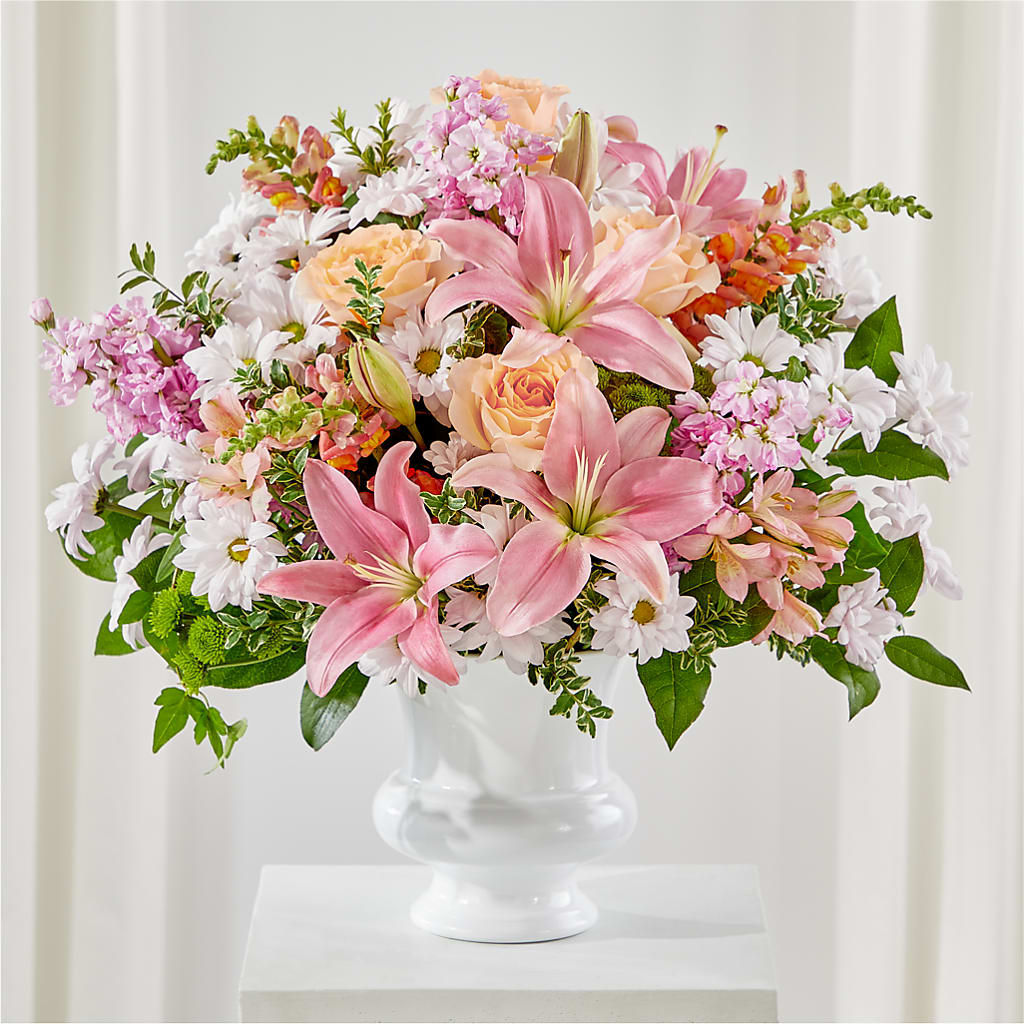 Heartfelt Gesture Urn Arrangement – MAY'S FLORAL, Nevada MO