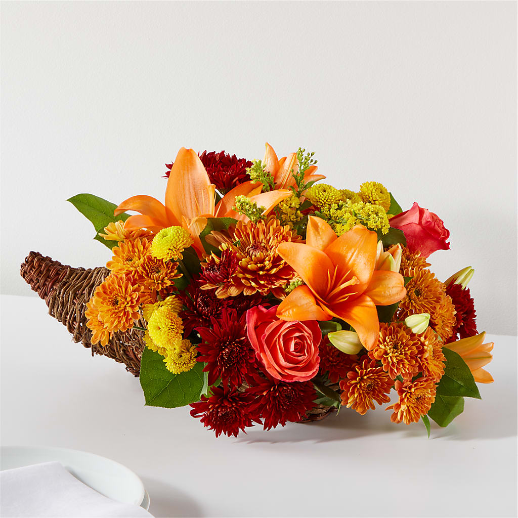 Bouquet of Blessings Cornucopia – MAY'S FLORAL, Nevada MO