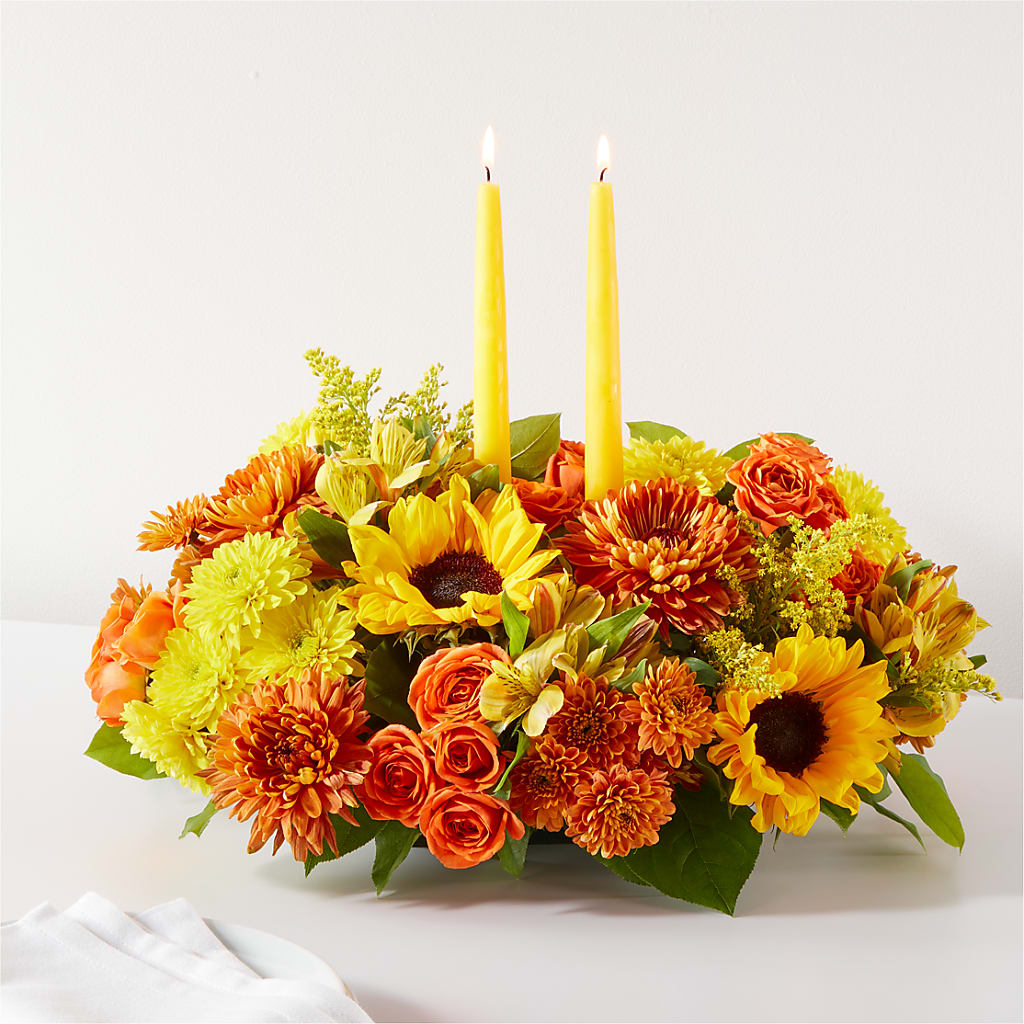 Autumn Harmony Centerpiece – MAY'S FLORAL, Nevada MO