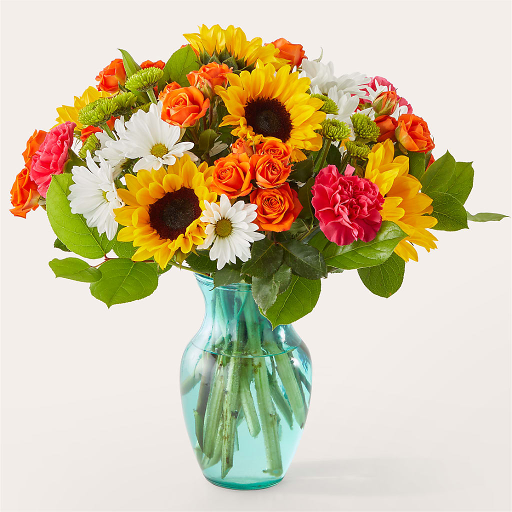 Sun-drenched Blooms Bouquet – MAY'S FLORAL, Nevada MO
