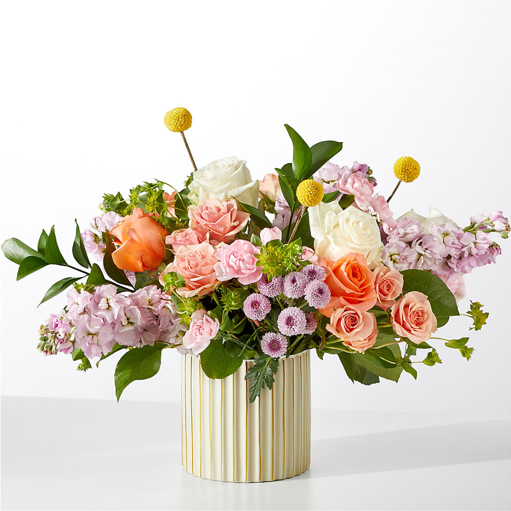 French Market Bouquet with Ivory Vase – MAY'S FLORAL, Nevada MO