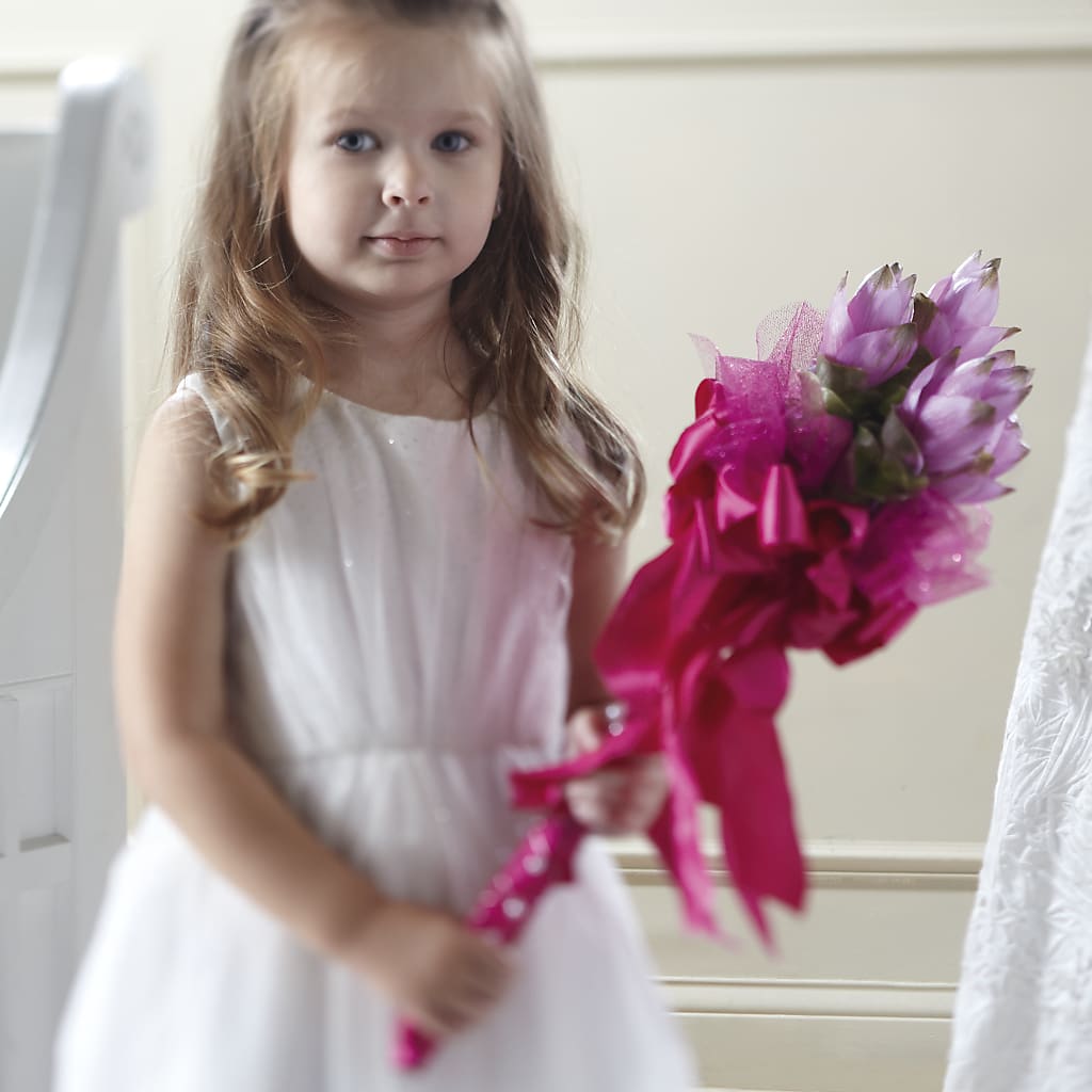 Sparkle Pink Flower Girl Bouquet – MAY'S FLORAL, Nevada MO