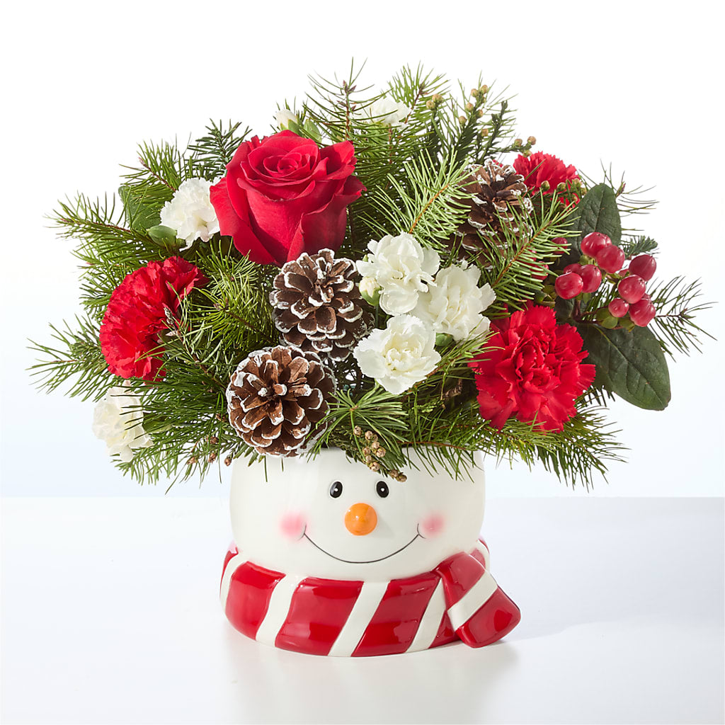 Jolly Snowman Bouquet – MAY'S FLORAL, Nevada MO