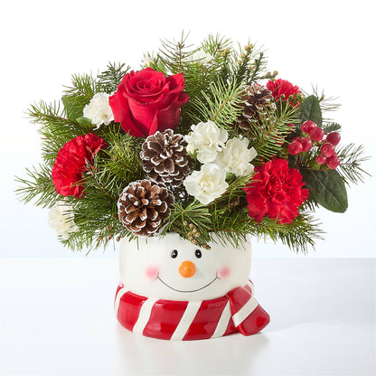 Jolly Snowman Bouquet – MAY'S FLORAL, Nevada MO