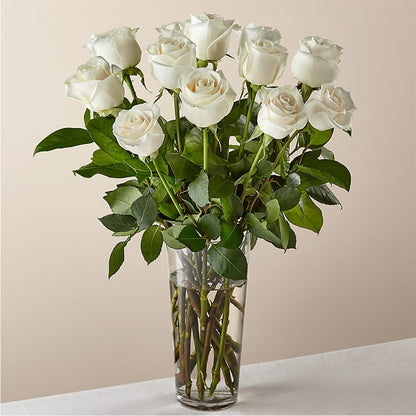 Long Stem White Rose Bouquet – MAY'S FLORAL, Nevada MO