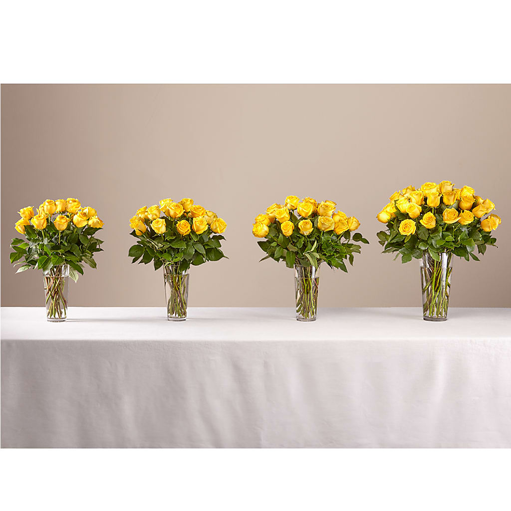 Long Stem Yellow Rose Bouquet – MAY'S FLORAL, Nevada MO