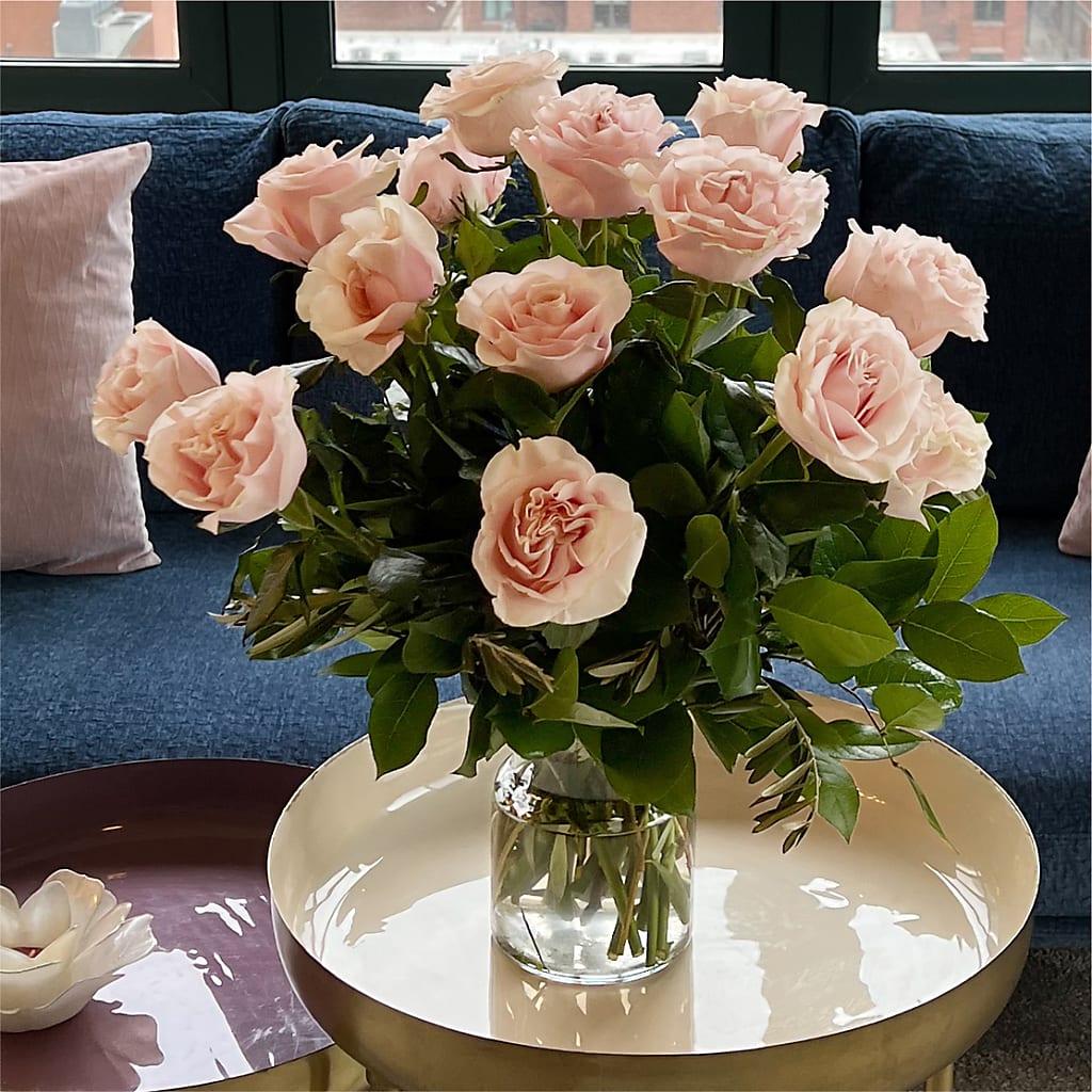 Long Stem Pink Rose Bouquet – MAY'S FLORAL, Nevada MO