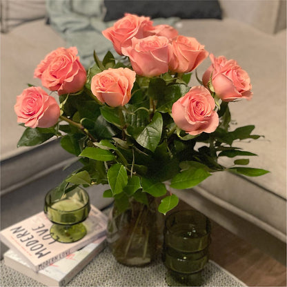 Long Stem Pink Rose Bouquet – MAY'S FLORAL, Nevada MO