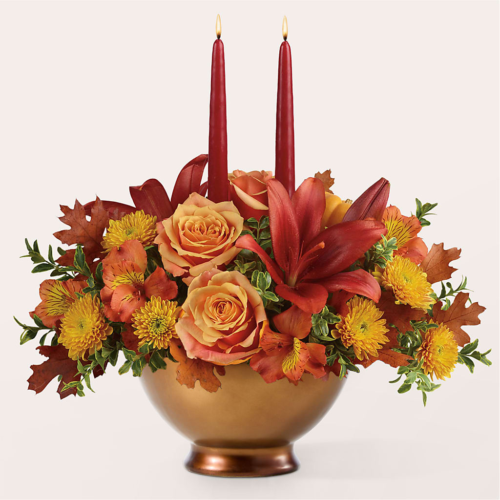 Harvest Table Centerpiece – MAY'S FLORAL, Nevada MO