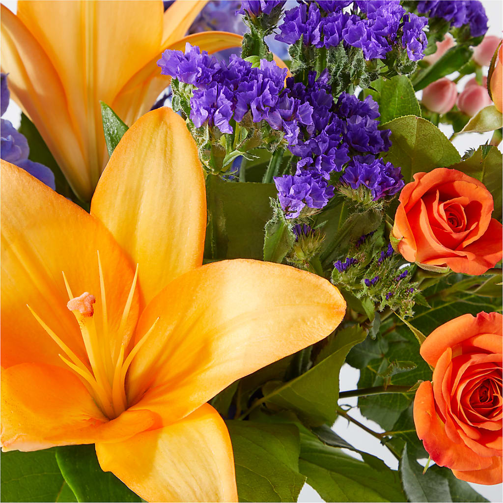 Radiant Citrus Bouquet – MAY'S FLORAL, Nevada MO