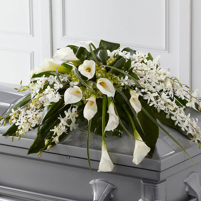 Angel Wings Casket Spray – MAY'S FLORAL, Nevada MO