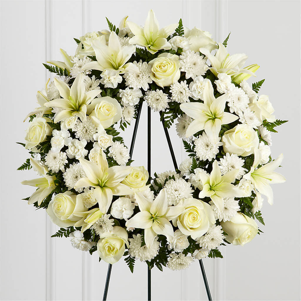 Treasured Tribute Wreath – MAY'S FLORAL, Nevada MO