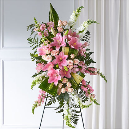Elegant Embrace Standing Spray – MAY'S FLORAL, Nevada MO