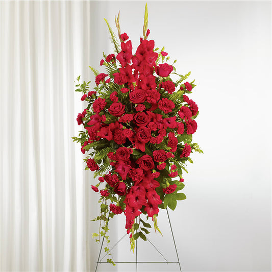 From the Heart Standing Spray – MAY'S FLORAL, Nevada MO