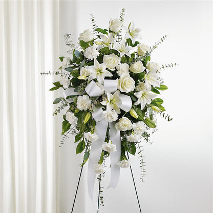 With Care Standing Spray – MAY'S FLORAL, Nevada MO