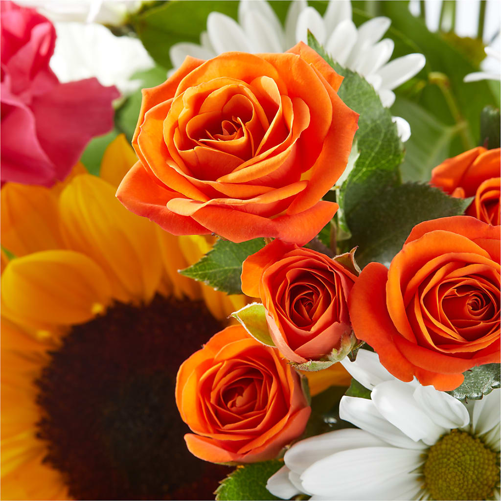 Sun-drenched Blooms Bouquet – MAY'S FLORAL, Nevada MO