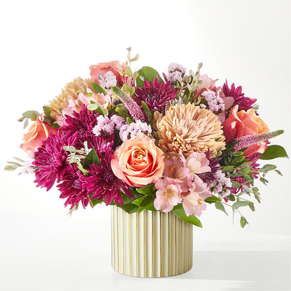 Berry Cobbler Bouquet with Ivory Vase – MAY'S FLORAL, Nevada MO