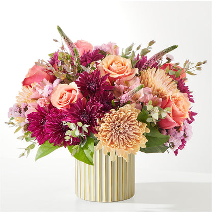 Berry Cobbler Bouquet with Ivory Vase – MAY'S FLORAL, Nevada MO