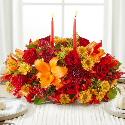 Autumn's Embrace Centerpiece – MAY'S FLORAL, Nevada MO