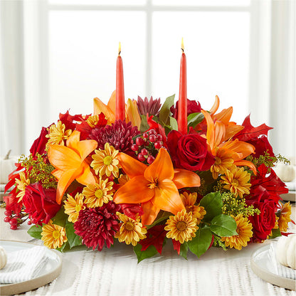 Autumn's Embrace Centerpiece – MAY'S FLORAL, Nevada MO