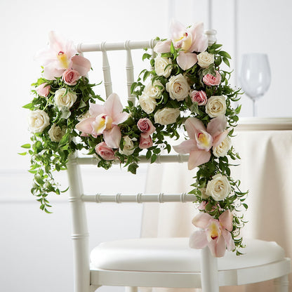 Orchid Rose Chair Décor – MAY'S FLORAL, Nevada MO